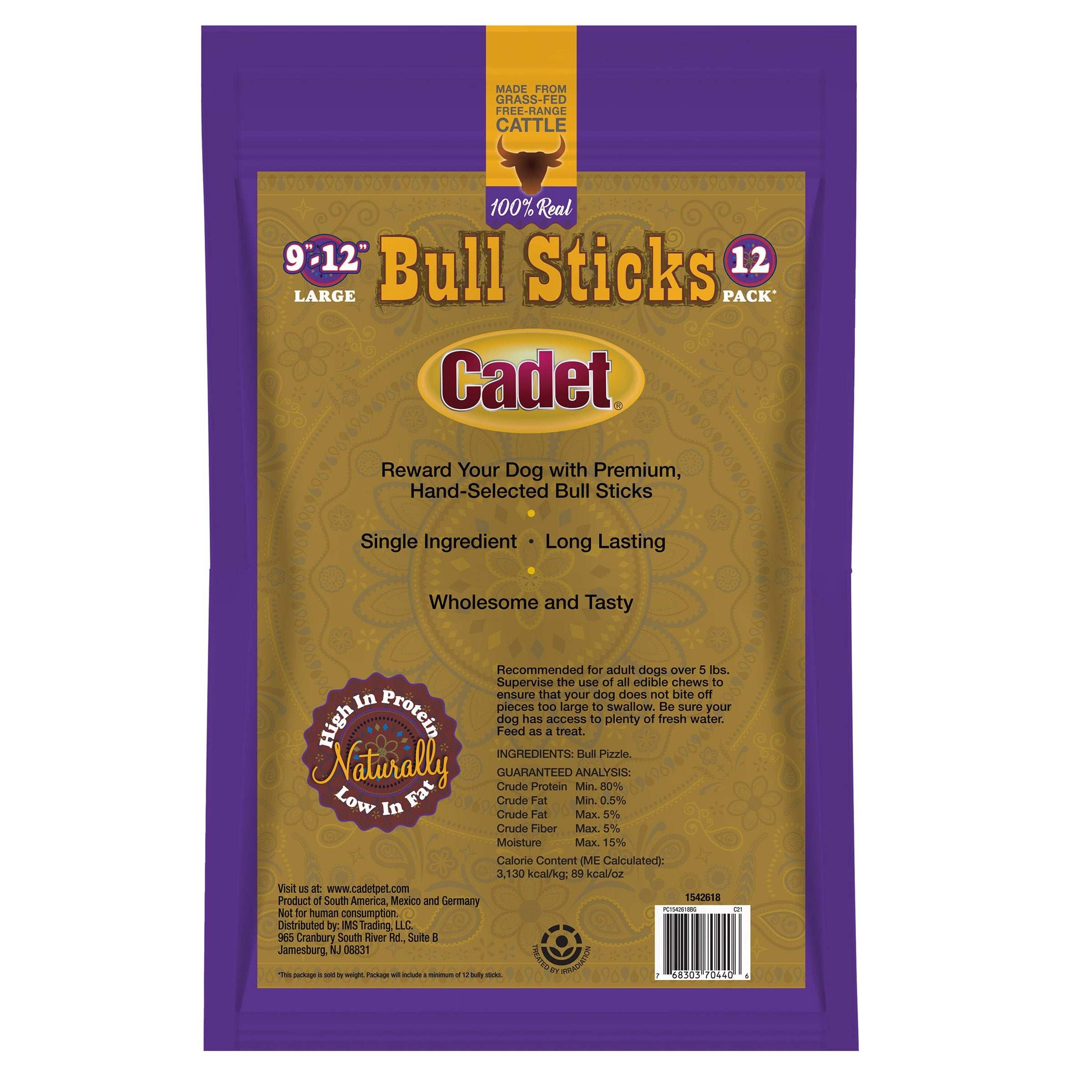 Cadet Bull Stick Variety 9"-12" 2-pack